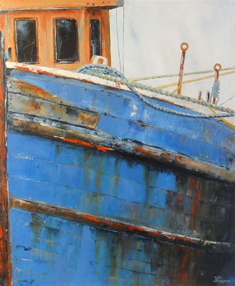 Wooden Fishing Boat | Jan Rogers Art