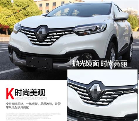 Yimaautotrims For Renault Kadjar 2016 2017 2018 ABS Chrome Front Head