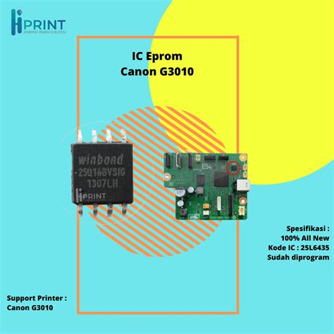 Jual IC Eprom Canon G3010 IC Eeprom Reset Counter Canon G3010