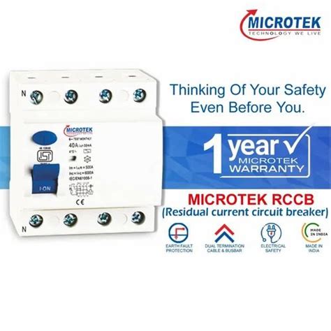 Four Pole Microtek Rccb 63a Fp 30ma 415v At Best Price In Bhubaneswar