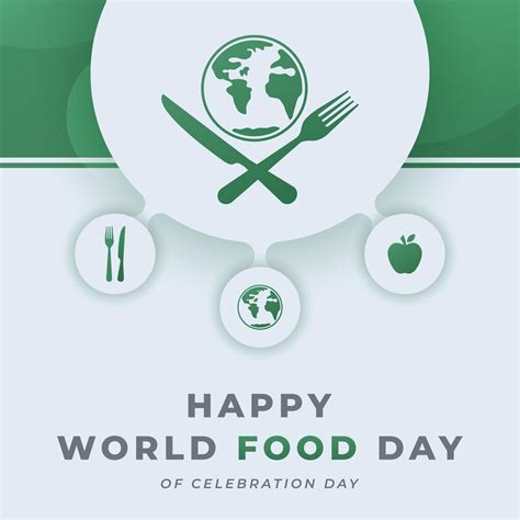 World Food Day Celebration Vector Design Illustration For Background