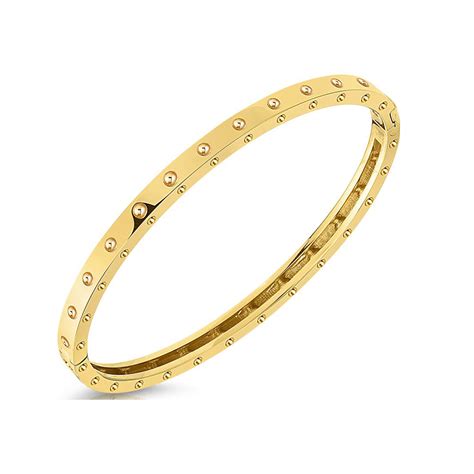 Roberto Coin 18k Yellow Gold Symphony Hinged Bangle Bracelet Borsheims