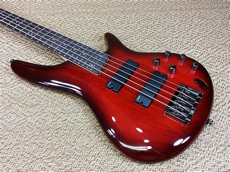 Ibanez Sr375 Bbs Blackberry Sunburst 5 String Bass Reverb