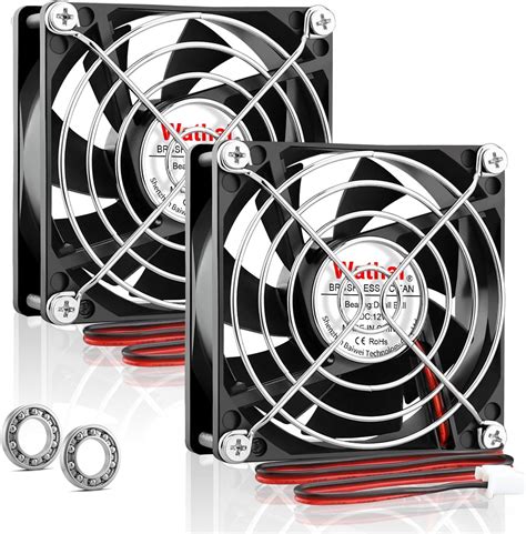 Amazon Wathai 80mm X 25mm 12 Volt Fans DC Brushless Cooling Fan