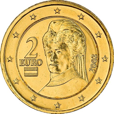 Austria Euro Bust Of Bertha Von Suttner