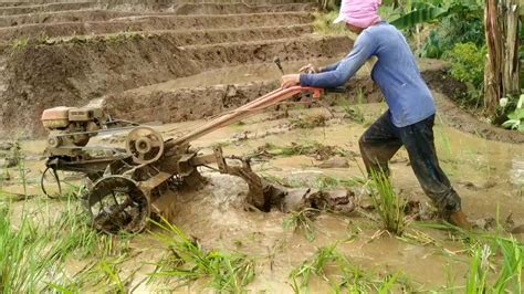 Traktor Capung Mesin Honda GX 200 Peroses Penyingkalan Lahan YouTube