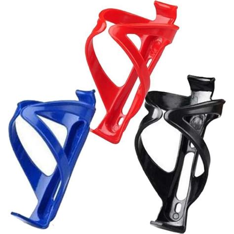 w4580 Carkio Lot De 3 Porte Bidon Pour Vélo Noir Rouge Bleu