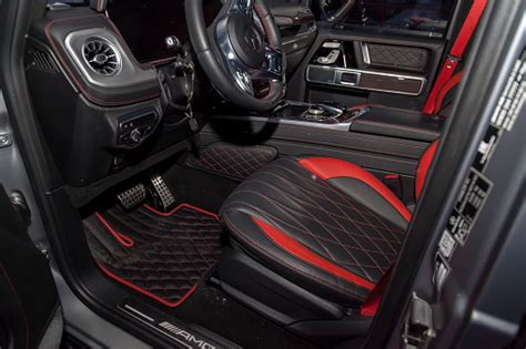 The Interior Of The Car Mercedes Benz Gclass G350 With A View Of The ...