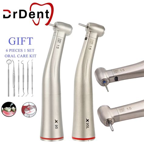 Dental 1 5 Increasing Speed Handpiece Contra Angle Red Ring Hand Piece