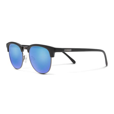 Suncloud Step Out Sunglasses Matte Black Polarized Blue Mirror Comor Go Play Outside