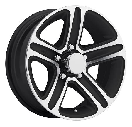 15 x 6 T09 Trailer Rim Black Machined, 5x4.50 Lug Pattern 2,150 lb Capacity