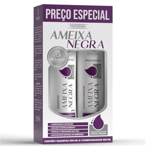 Kit Capilar Shampoo E Condicionador Ameixa Negra Bio Instinto