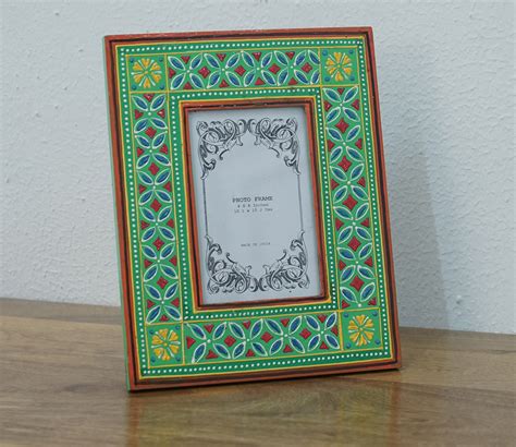 Buy Amori Turquoise Green Mango Wood Photo Frame Online In India At