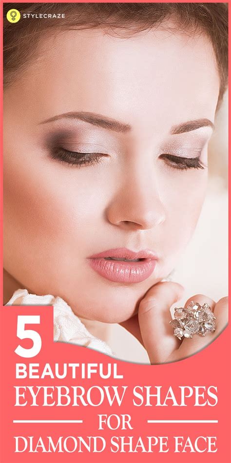 5 Perfect Eyebrow Shapes For Diamond Shaped Face | Diamond face shape ...
