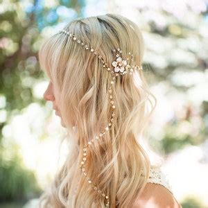 Gold Or Silver Boho Hair Vine Long Hair Vine Boho Bridal Etsy