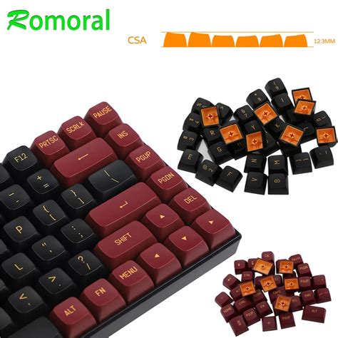 Pbt Keycap Keys Csa Profile Double Shot Keycaps For Mx Keyboard