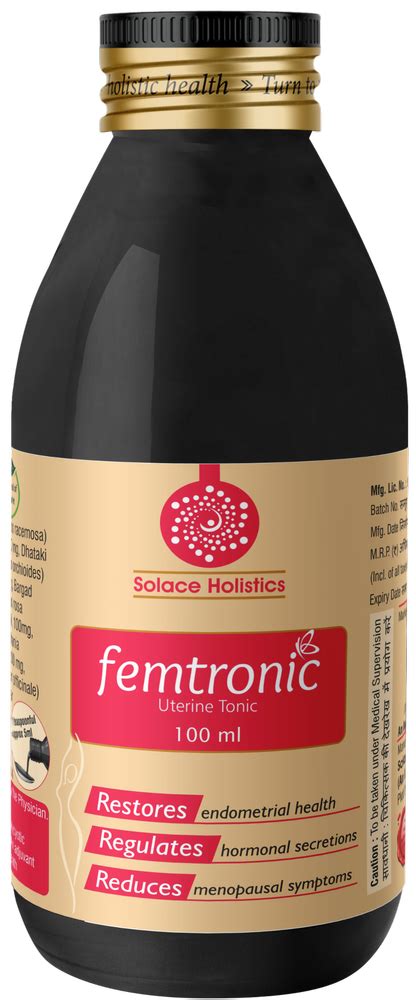 Liquid Femtronic Uterine Tonic Syrup Packaging Size 100 Ml Packaging Type Bottle At Rs 119