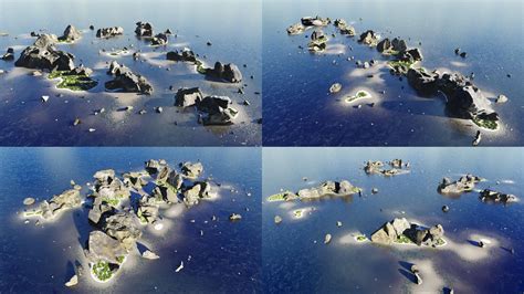 Archipelago of Rocks - 3D Model by raffyraffy