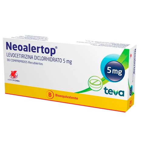 Neoalertop Levocetirizina Diclorhidrato 5 Mg Cont 30 Comprimidos