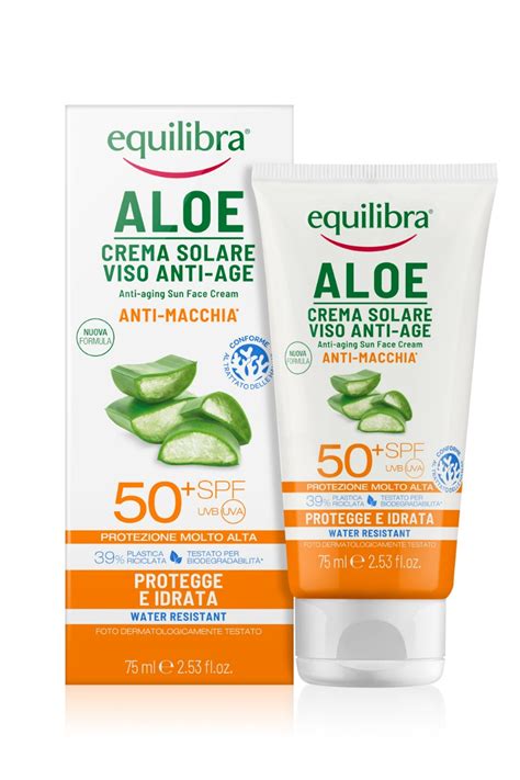 Equilibra Aloe Crema Solare Viso SPF 50