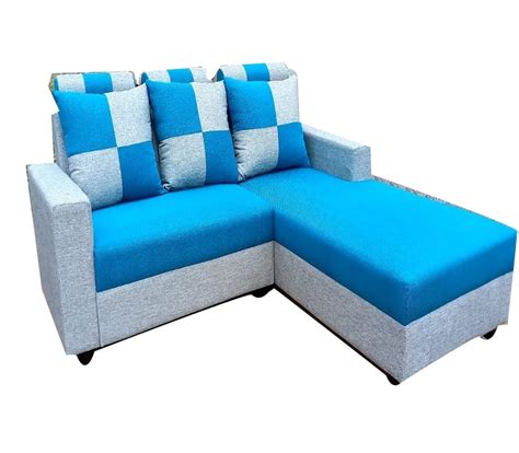 4 Seater Wooden Living Room L Shape Sofa With Lounger At Rs 12999