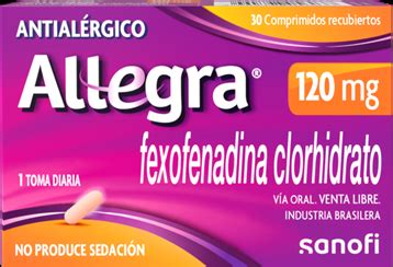 Alivio De Alergia Comprimidos Allegra120mg