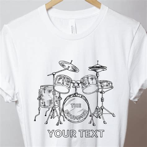 Drummers Custom T Shirt Etsy