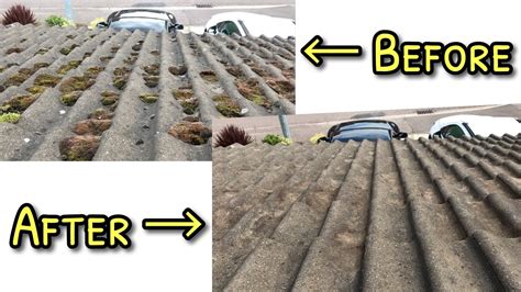 How To Remove Moss From A Roof Youtube