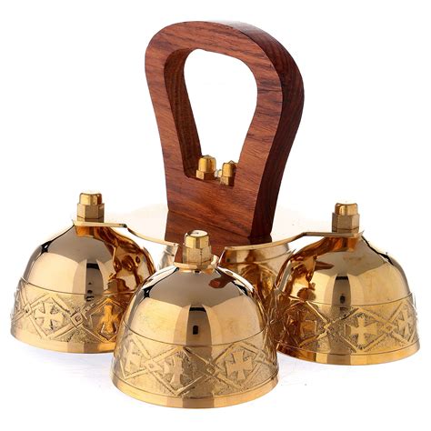 Liturgical Bell 4 Tons Brass And Wood Handle Online Sales On