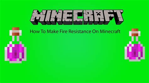 How To Make Fire Resistance Potion On Minecraft Youtube