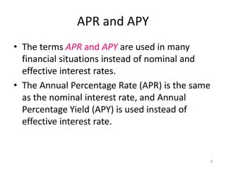 Nominal And Effective Interest Rate Fore PPT