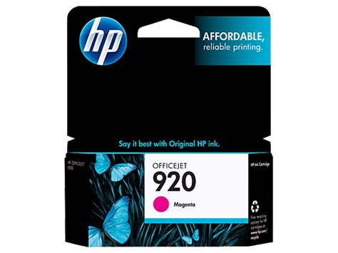 HP 920 Magenta Original Ink Cartridge Help Tech Co Ltd