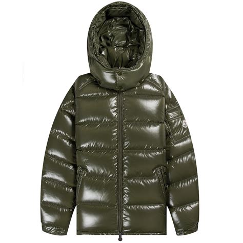 Moncler Maya Arm Pocket Down Jacket Dark Green