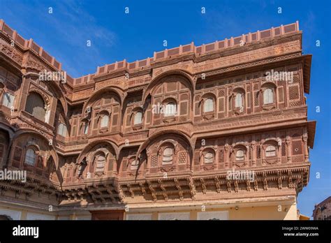 Detail From The Architecture Of Mehrangarh Fort In Jodhpur India