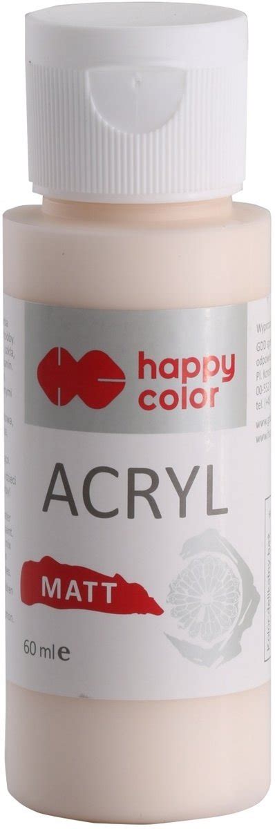 Farba akrylowa Matt delikatny beż 60 ml Happy Color Sklep EMPIK