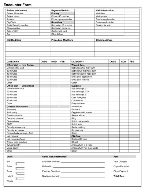 Printable Superbill Template Fill Online Printable Fillable Blank