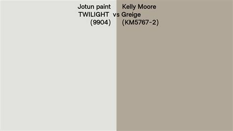 Jotun Paint Twilight Vs Kelly Moore Greige Km Side By