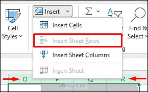 Excel Fix Insert Row Option Greyed Out 9 Solutions Exceldemy