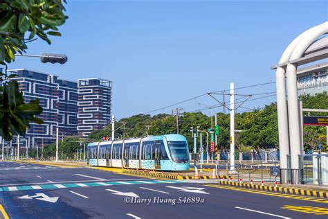 Harry54689a淡水淡海輕軌藍海線v28台北海洋大學站輕軌運輸系統新北捷運公共運輸交通運輸新北市淡水區淡水輕