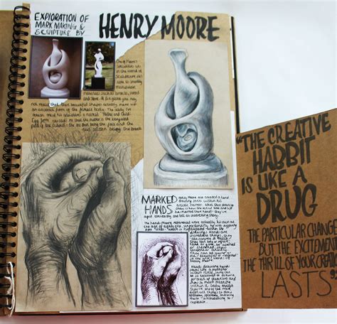 A Fine Art A Brown Sketchbook Henry Moore Research And Study