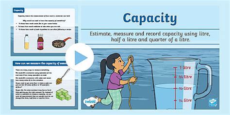 Estimating Measuring In Litres Half Litres 1 4 Of A Litre