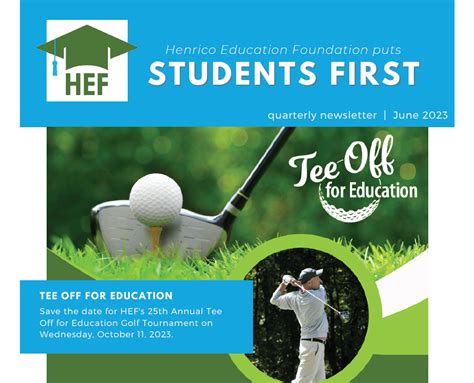 Hef S Quarterly Newsletter June Henrico Education Foundation