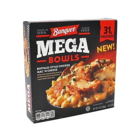 Banquet Buffalo Chicken Mac N Cheese Mega Bowl Hy Vee Aisles Online Grocery Shopping