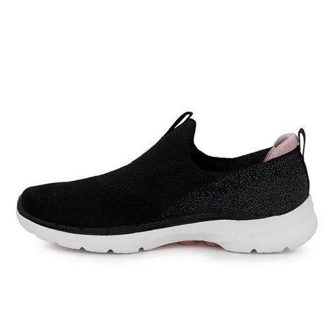 Tênis Skechers Go Walk 6 Glimmering Preto Loja Winged Tudo Para O Seu Esporte Está Aqui