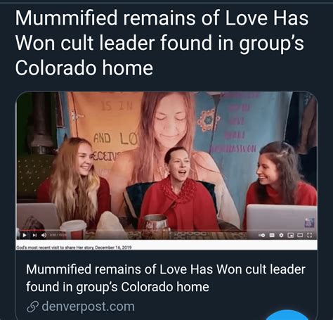 Mummified Remains Of Love Has Won Cult Leader Found In Groups