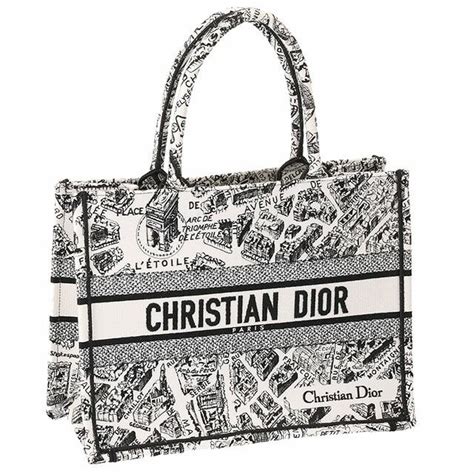 クリスチャン・ディオール／christian Dior Dior Book Tote バッグ ミディアムプラン ドゥ パリ