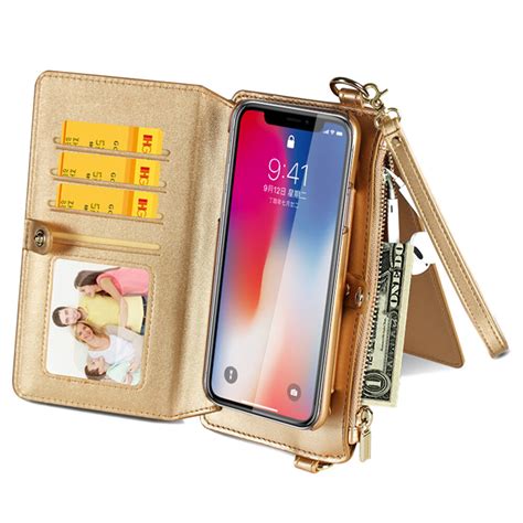 Musubo Multifunctional Pu Leather With Card Slots Wallet Stand Full