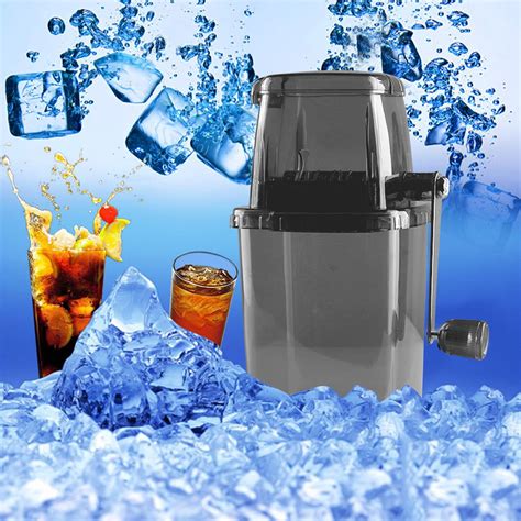 Hand Crank Ice Crusher Ice Shaver Household Ice Breaker With Stainless Steel Blade Mini Portable