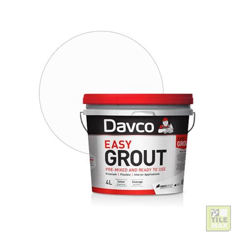 Davco Easy Grout Bright White 2 Litre Tilemax