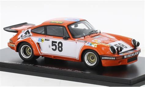 Miniature Porsche 930 RSR 1 43 Spark 911 3 0 No 58 24h Le Mans 1974